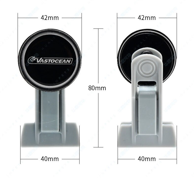 Pecera vastocea de cristal de 0-15mm, fuerte pinza magnética para alimentación de algas marinas, clip para verduras, suministros para acuario