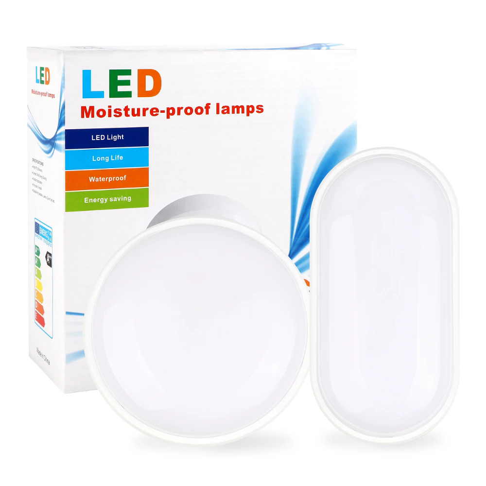 LED Vochtwerende Wandlamp 16W 20W Ronde / Ovale LED Plafondlamp IP65 Waterdicht AC85-265V Badkamer Buiten Tuin Yard Lamp