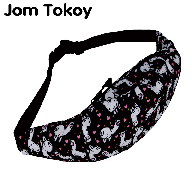 Jom Tokoy-riñonera colorida para hombre y mujer, bolsa con cinturón de estilo, de Alpaca, bolso de viaje para teléfono móvil, yab957