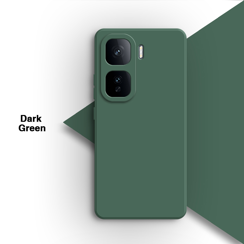Phone Case for vivo iQOO Neo 10 Neo10 Pro 10Pro 5G Simple Soft Liquid Silicone Lens Protection Shell Back Cover Original Housing: Dark Grey / For iPhone 13