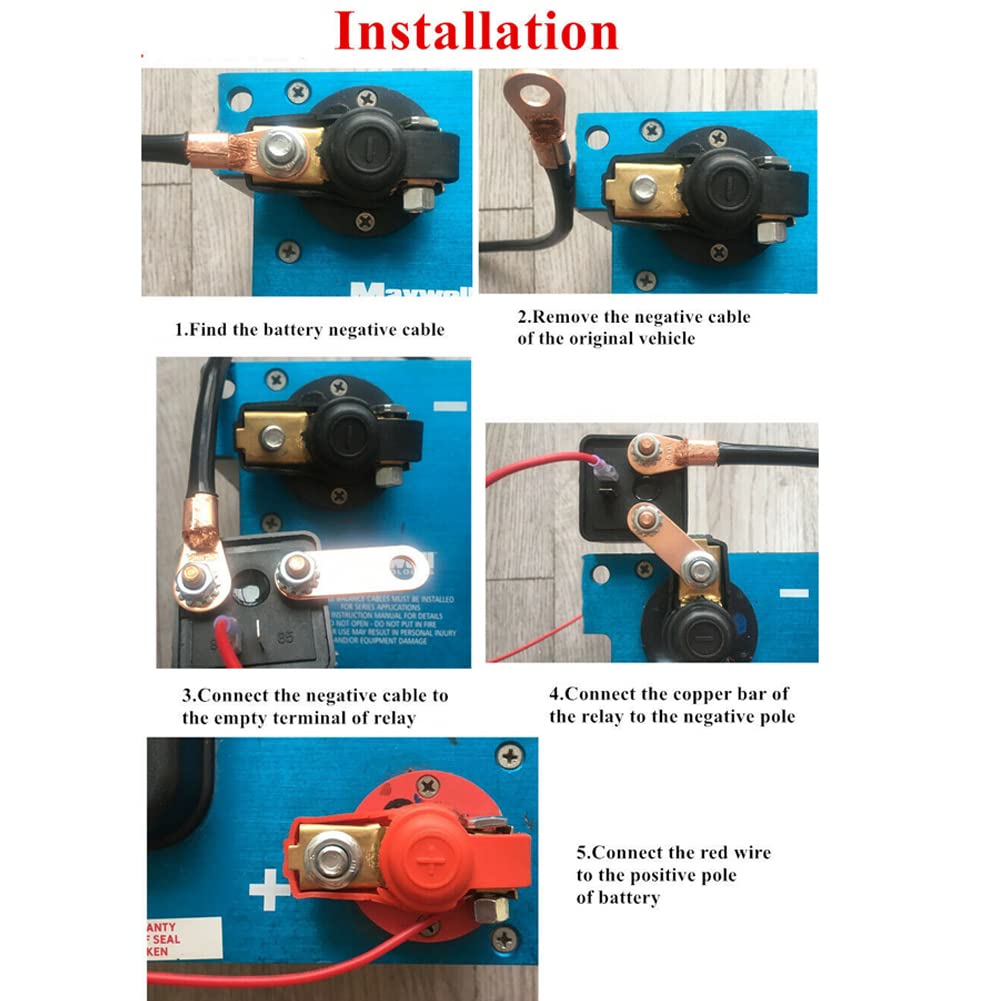 Universele 12V auto-accuschakelaar met draadloze afstandsbediening, handmatige vergrendelende relaisschakelaar voor het beheer van de voertuigbatterij