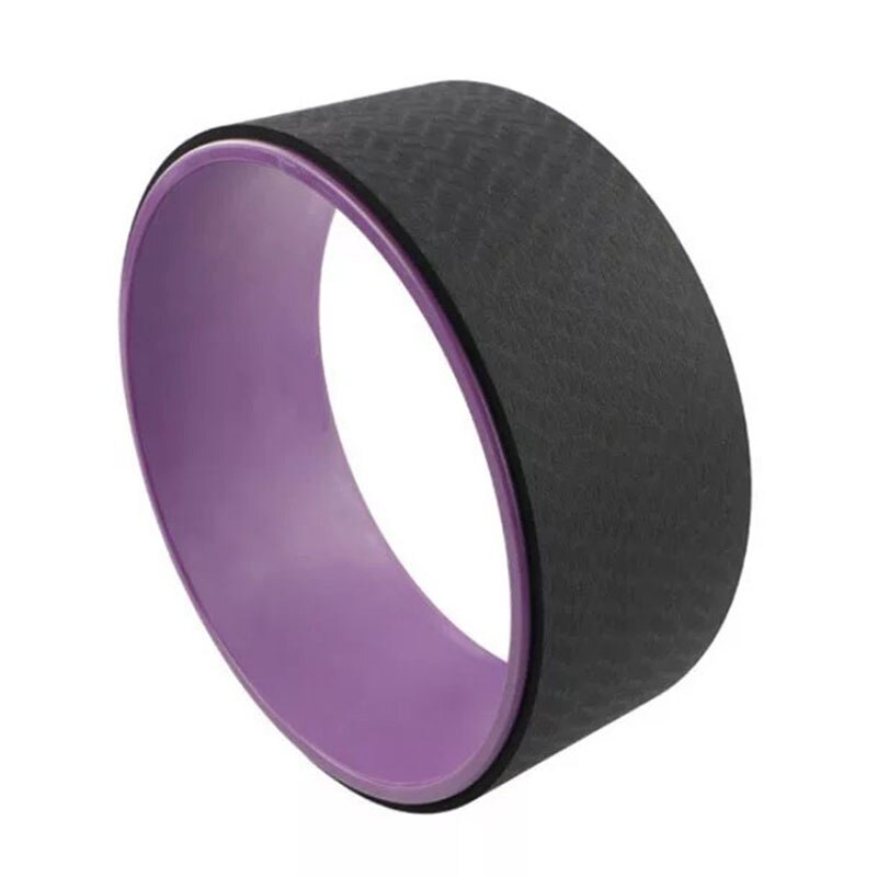 Yoga Wheel Comfortable Yoga Prop Wheel Back Bends Stretching Training Accessories: ultraviolet black