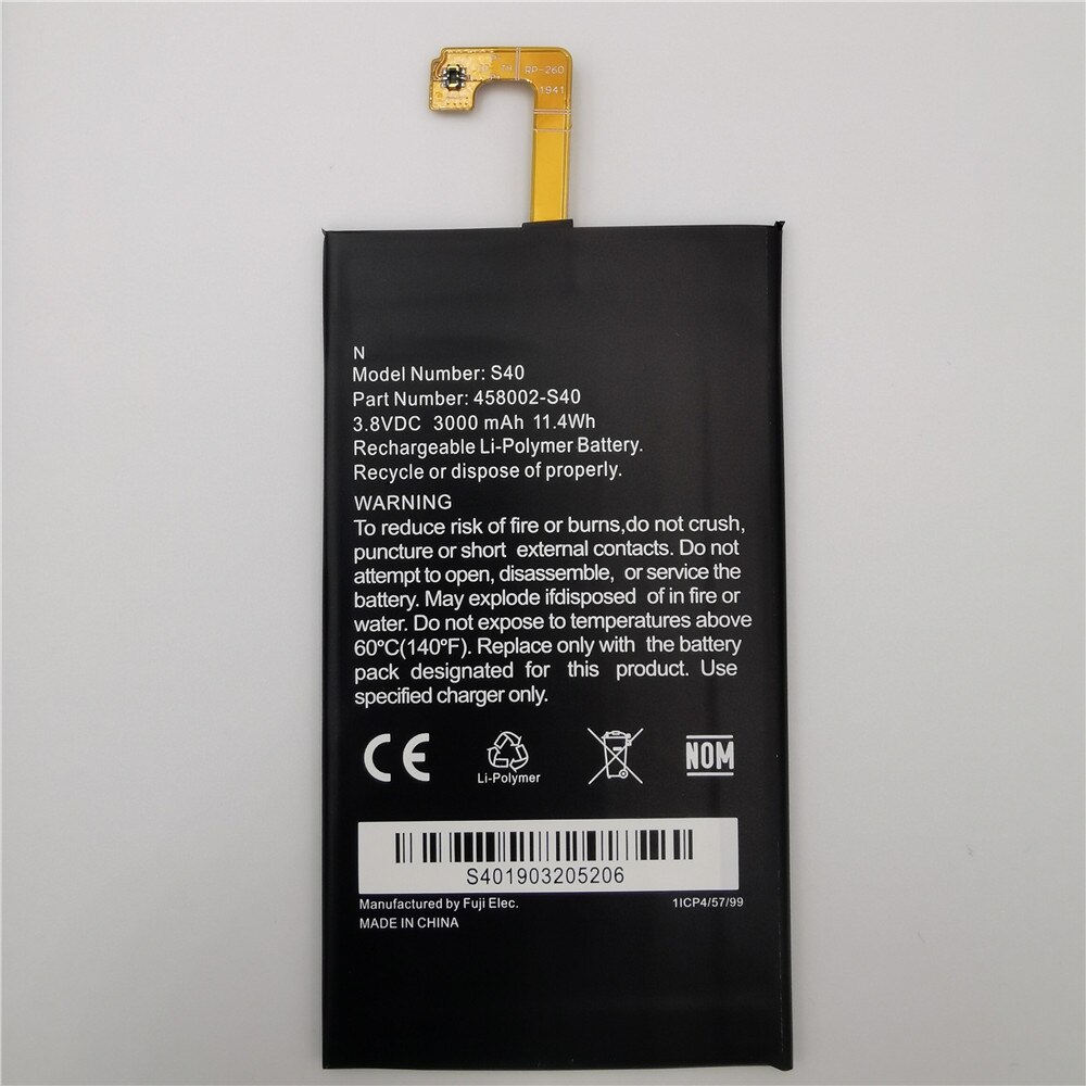 100% Original 3000Ah Battery Replacement for Caterpillar CAT S40 458002-S40 Batteries Bateria CAT S40 BATTERY Tools