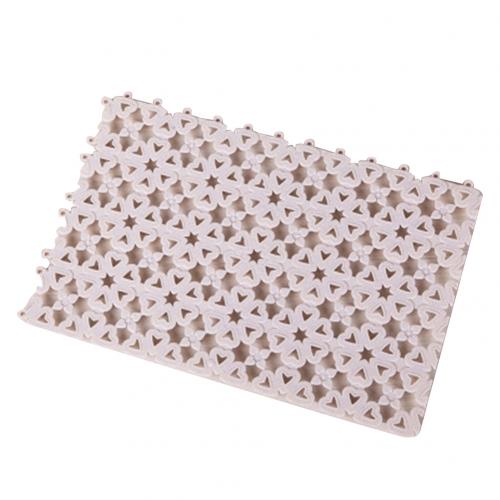 Diy Multifunctionele Uitsparing Splicing Waterdichte Badmat Douche Badkamer Antislip Mat Puzzel Coaster Isolatie Mat Accessoires: Beige