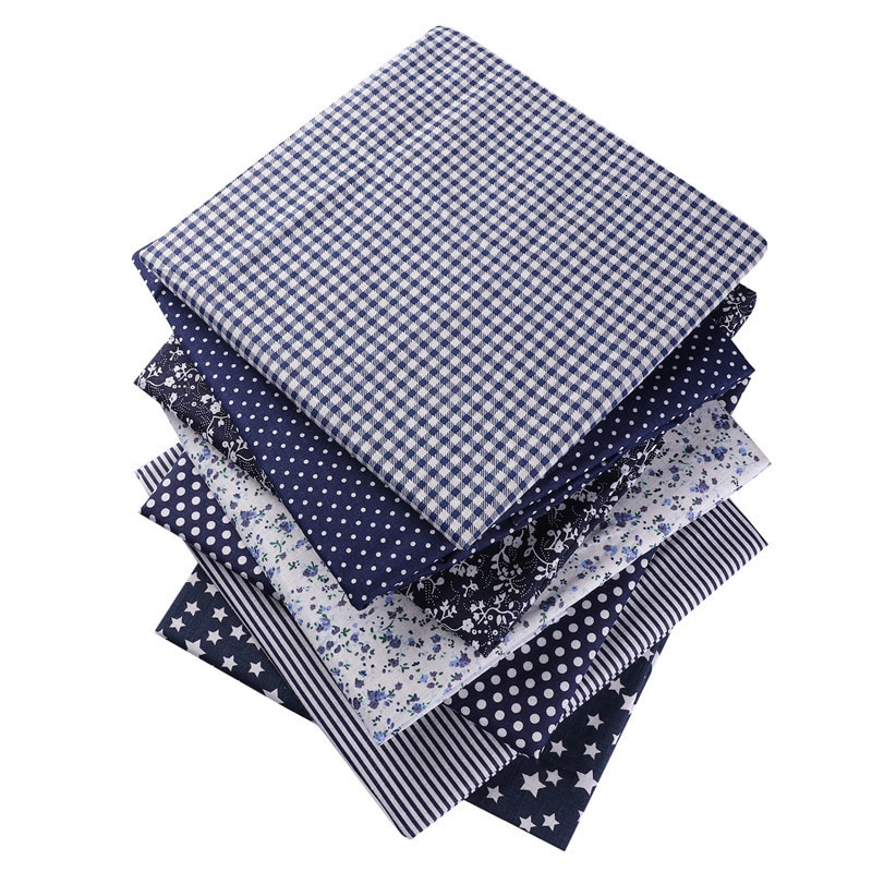 50X50cm 100% Baumwolle Blumen- Blumen Plaids Stoff Punkte Für Puppe Patchwork Kleidung NäHenne Hand Weihnachten Dekoration 53124
