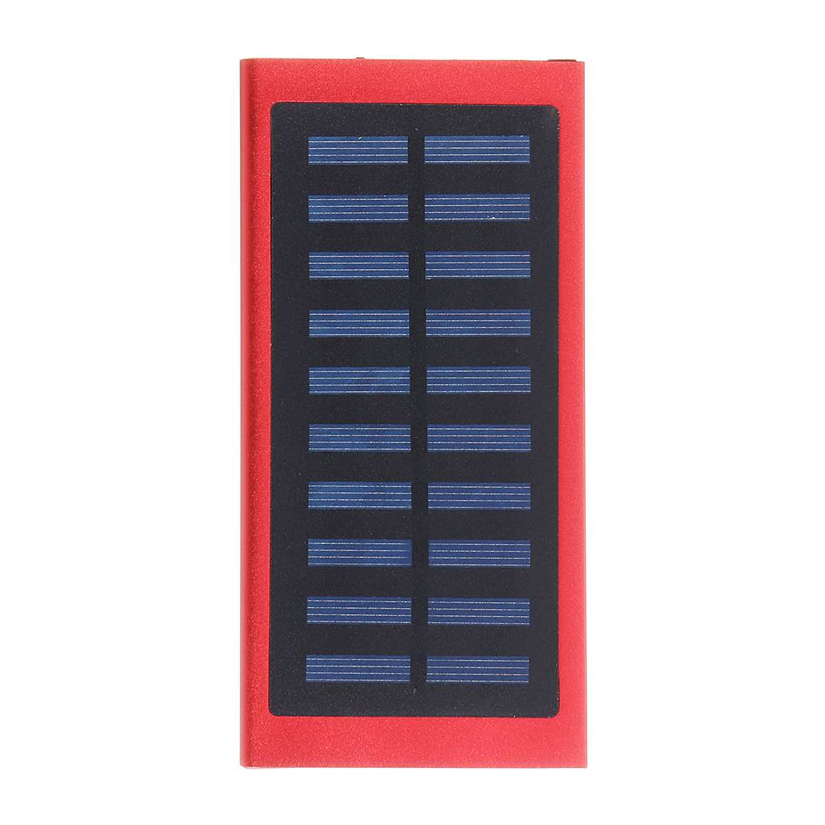 Draagbare Power Bank 50000 Mah Externe Batterij 2 Usb Led Powerbank Mobiele Telefoon Solar Charger: Red