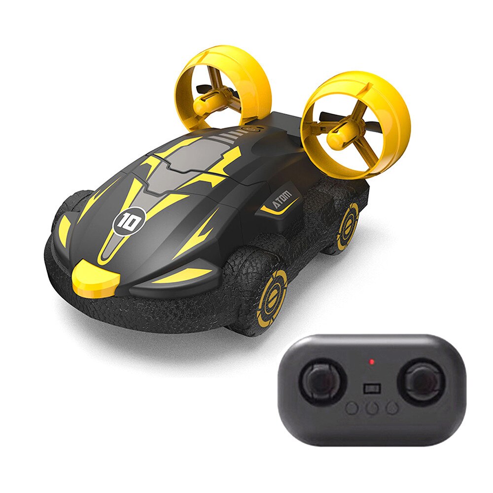 2.4g água & terra 2 em 1 anfíbio deriva carro de controle remoto hovercraft alta velocidade barco rc dublê carro para meninos modelo brinquedos ao ar livre