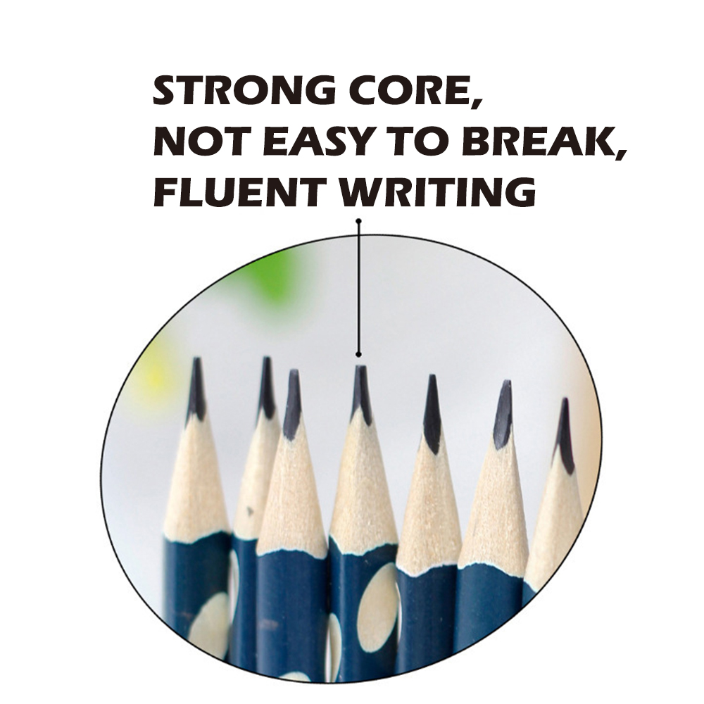 Lápices de plomo de madera HB Kawaii para niños, lápices con agujeros creativos para , suministros de oficina y escuela, novedad, herramientas de corrección de papelería, 1 unidad