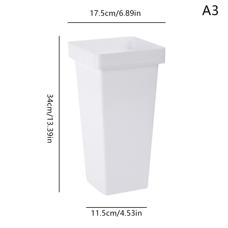 Plastics Umbrella Holder Free Standing Flower Bucket Flower Shop Flower Storage Bucket Port Style Square Flower Bucket: Red