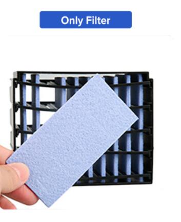 Mini hjem klimaanlæg bærbar aircondition personlig plads luftkøler usb genopladelig luftfugter luftkøling skrivebord fan: Kun filter