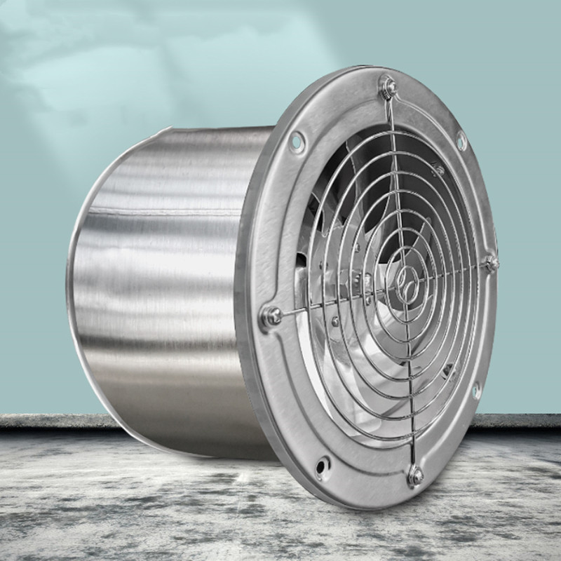Stainless Steel Silent Fan Exhaust Fan Pipeline Exhaust Fan Ventilator High-Speed Kitchen Strong Smoke Exhaust Fan Kitchen