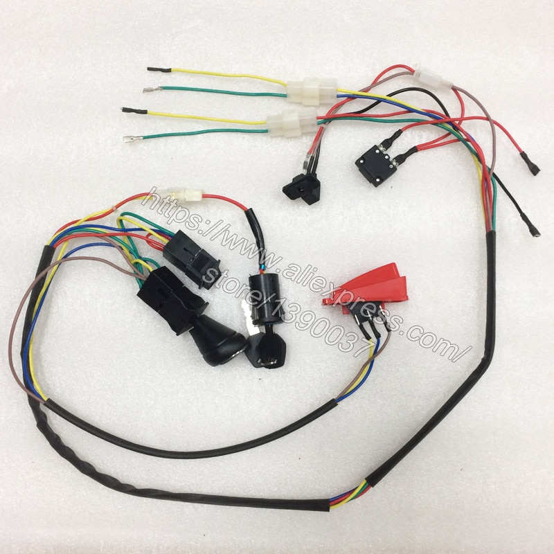 Children electric car DIY modified wires and switch kit,with 2.4G Bluetooth remote control Self-made baby electric car 12V