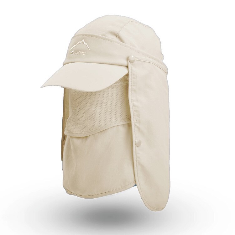 Gorra de pesca al aire libre para hombre, gorra de béisbol de secado rápido, anti ultravioleta, protector solar: Verde militar
