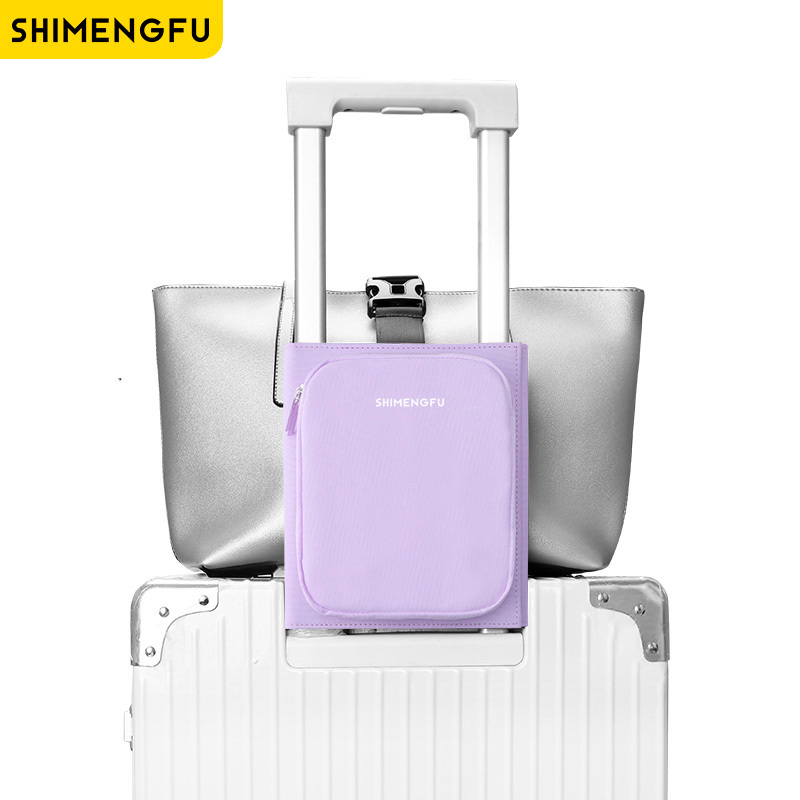 Reizen Bagage Koffer Opslag Riem Elastische Telescopische Reistas Voor Koffer Vaste Bag Travel Accessoires Mini Reistas: Lavendel