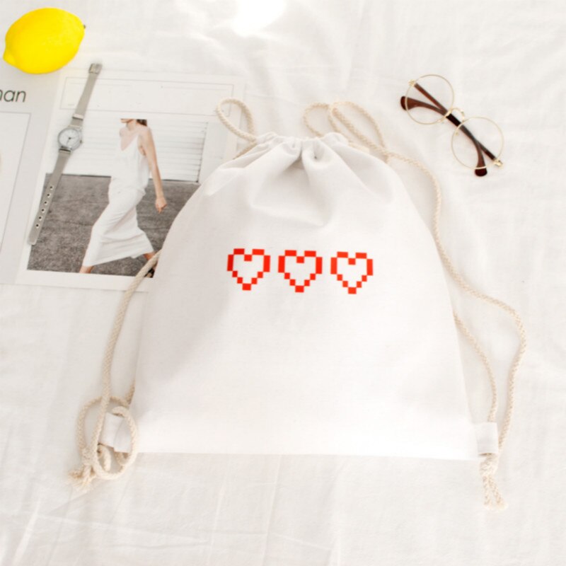 Canvas Trekkoord Tassen Schooltas Voor Tieners Rugzakken Koord Rugzak Winkelen Reistas