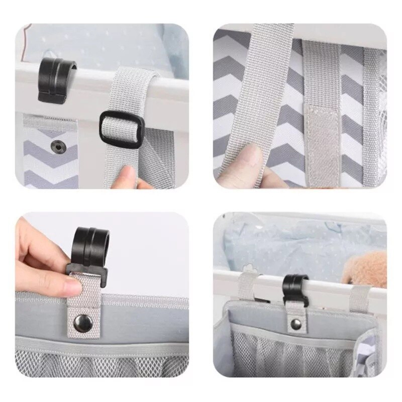 Windel Hefter Baby krippe hängen tasche nacht lagerung tasche multifunktionale abnehmbare bett windel spielzeug lagerung tasche