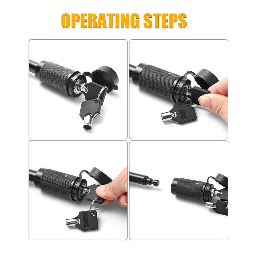 1Set Trailer Lock Trailer Hitch Lock Hitch Pin Hitches Keys With Receiver Locks Lock Class 2 Anti-Theft F0H1