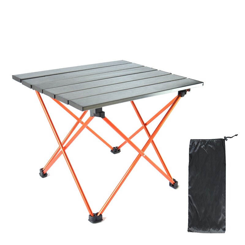 Vilead 2 størrelse aluminiumslegering folde campingbord til picnic fiskeri hkingking rejse bærbar udendørs foldbar camping desk