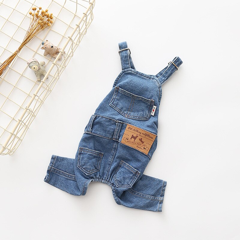 Bavoir pantalon vêtements pour animaux de compagnie vêtements chien Costume tenue jean Costume vêtements chiot vêtements vêtements Ubranka Dla Psa chien vêtements EE6BD