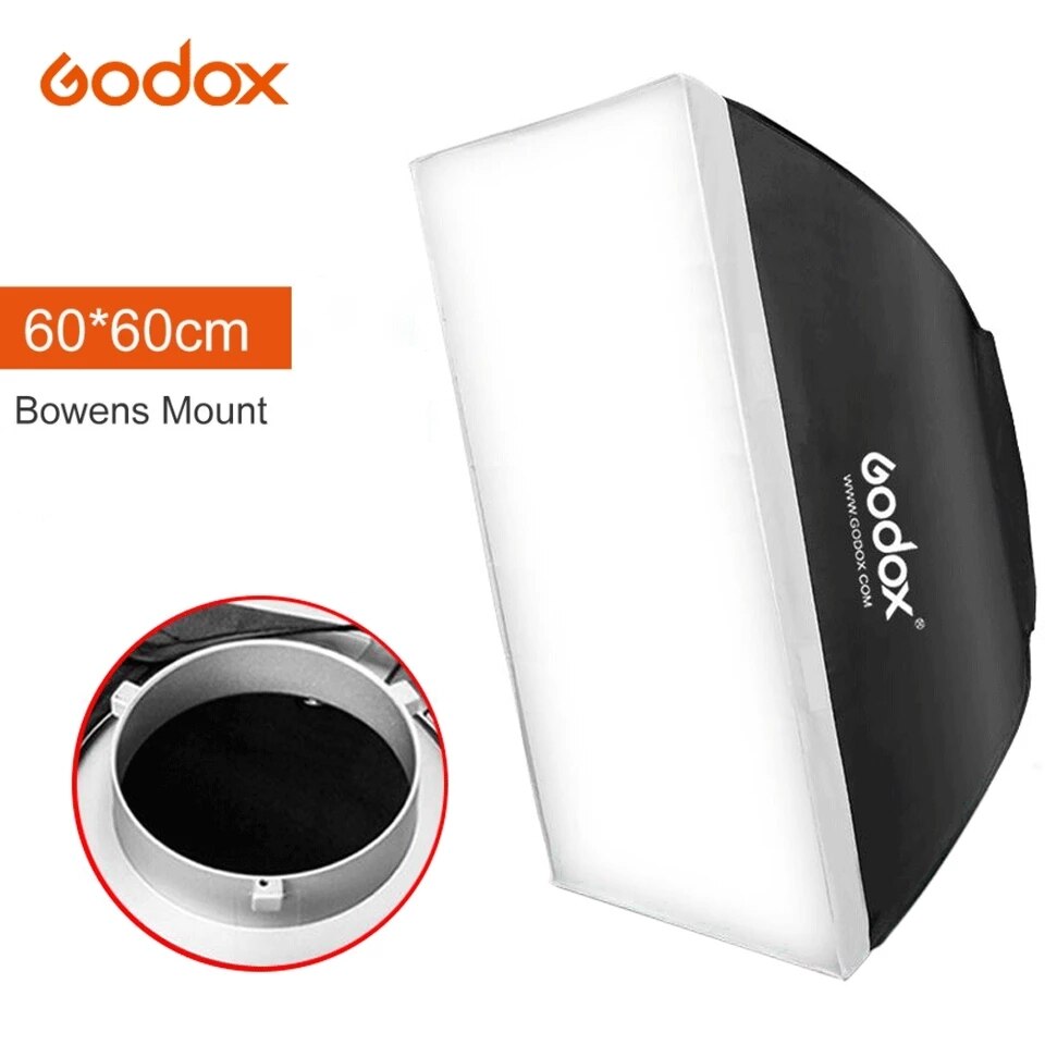 Godox 24 "X 24" 60Cm * 60Cm Speedlite Studio Strobe Flash Photo Reflecterende Softbox Diffuser Voor bowens Mount DE300 DE400 SK300