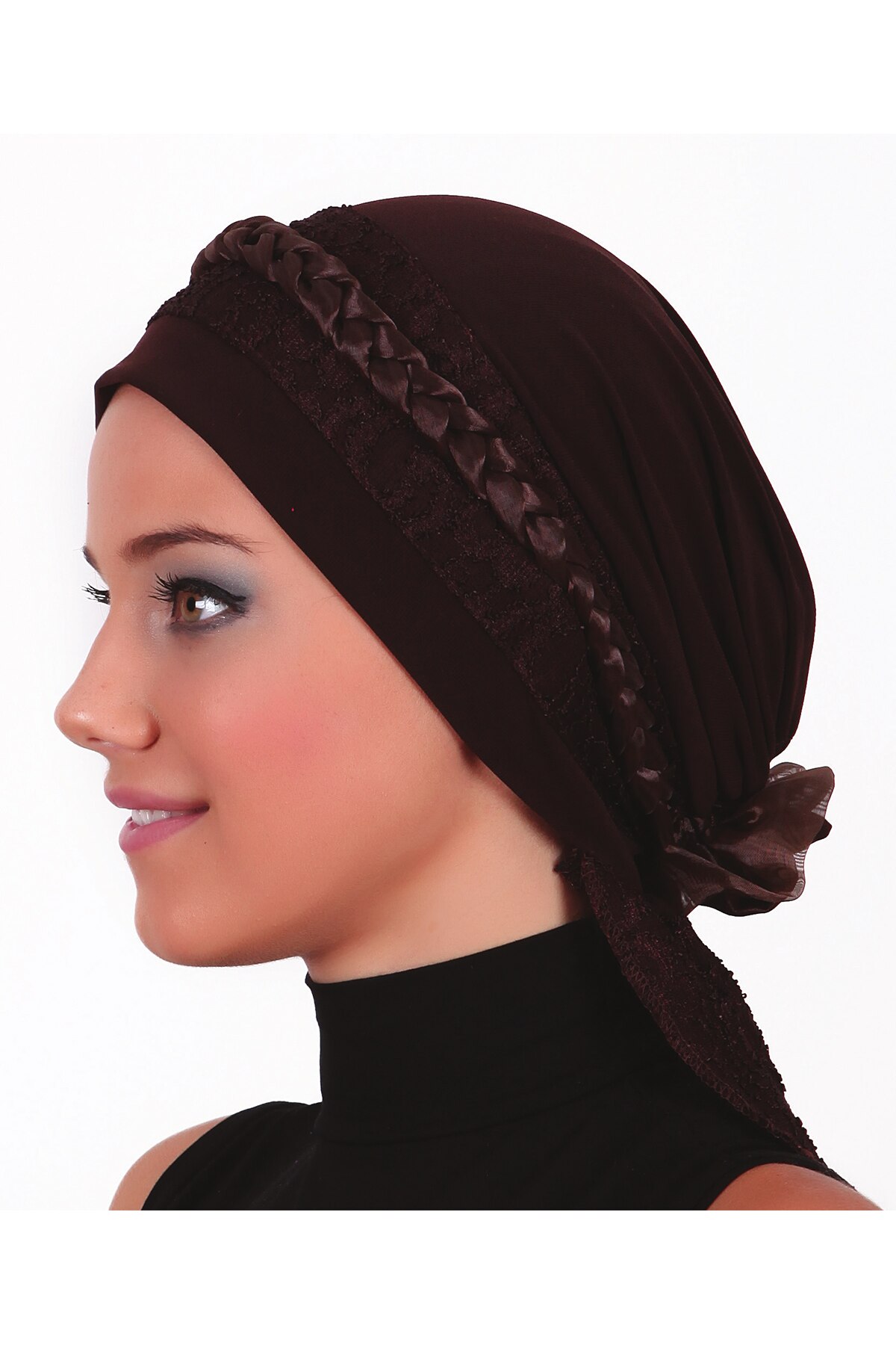 Kant Twist Knoop Motorkap Hijab Vrouwen