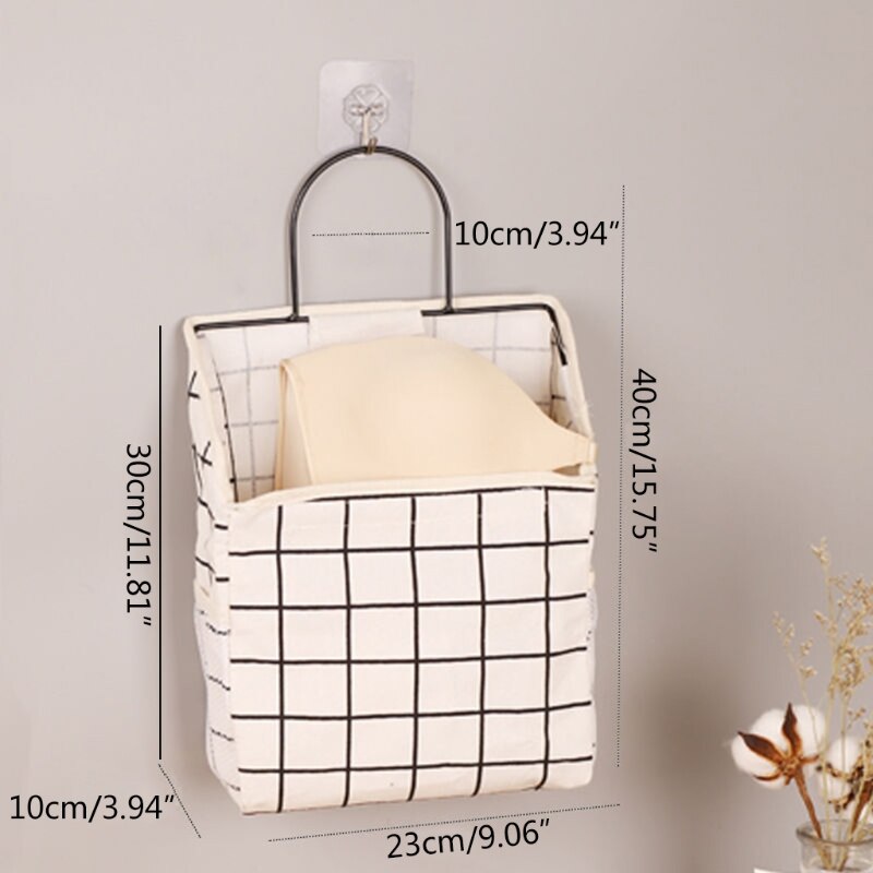 Wall Mounted Storage Bag Bedroom Office Study Room Kitchen Home Organizer 29EA