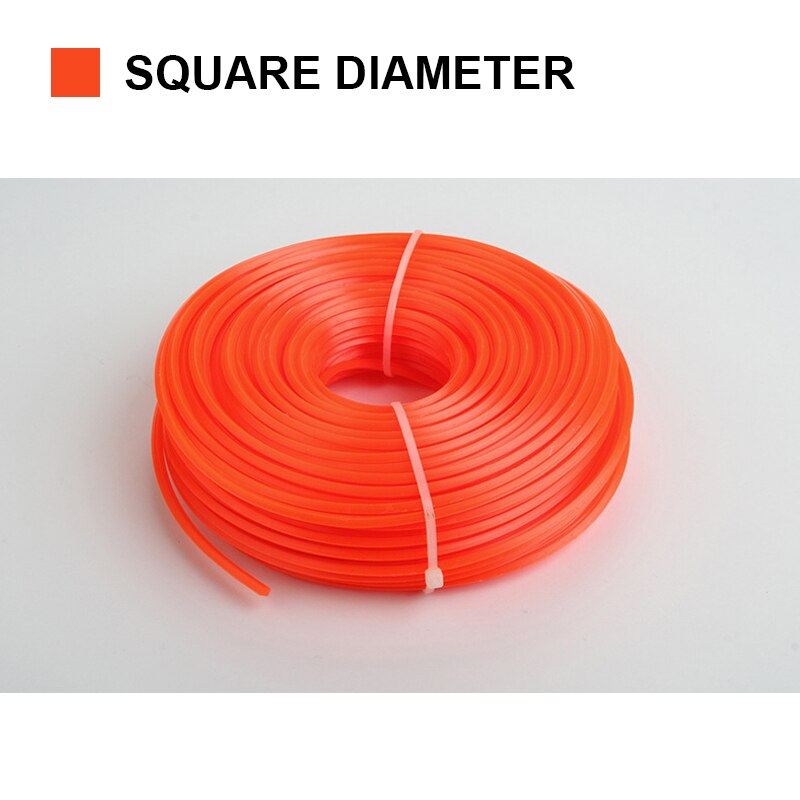 Agriculture Brushcutter Nylon Rope Tools Wire Accessories Circle and Square 70m Cutting Garden Trimmer Line 2.0/2.4/2.7/3.0mm