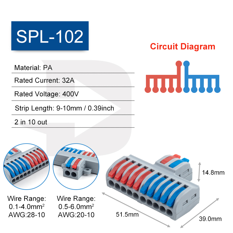 5 STKS Snelle Draad Connector Push-in Elektrische Klemmenblok Universele Splicing Bedrading Kabel Connectors Voor Kabel Verbinding SPL ﻿: green