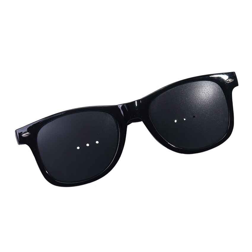 Black Sunglasses Anti-fatigue Vision Care Microporous Glasses Eye Exercise Eyesight Improve Anti-myopia Unisex Eyewear