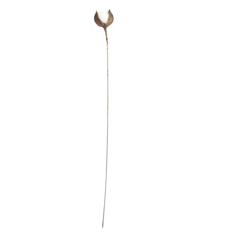 Flores y plantas artificiales de algodón de secado natural rama Floral para decoración para de boda flores artificiales para el hogar Decoración Artificial: 1pc
