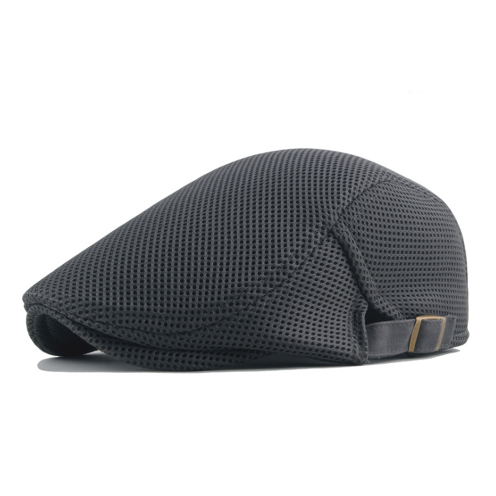 Beret Golf Cap Women Men Outdoor Golf Cap Sweat-absorbing Adjustable Mesh Sport Baseball Cap Tourist Hat Golf Hat Unisex: Grey