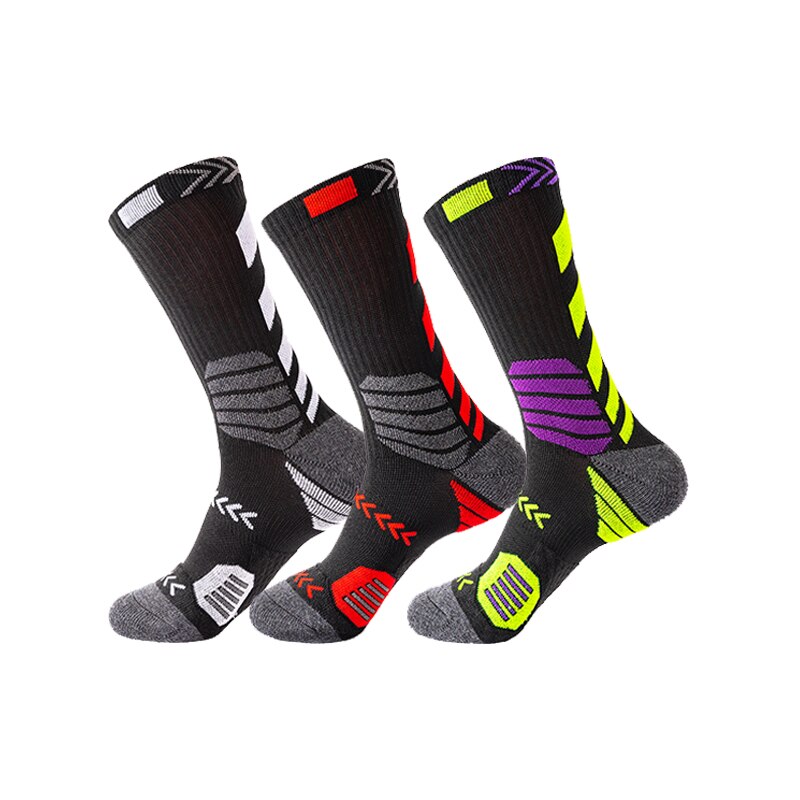 3 Pairs Mens and Women Athletic Basketball Socks Outdoor Running Cycling Sports Socks Compression Socks: AD039