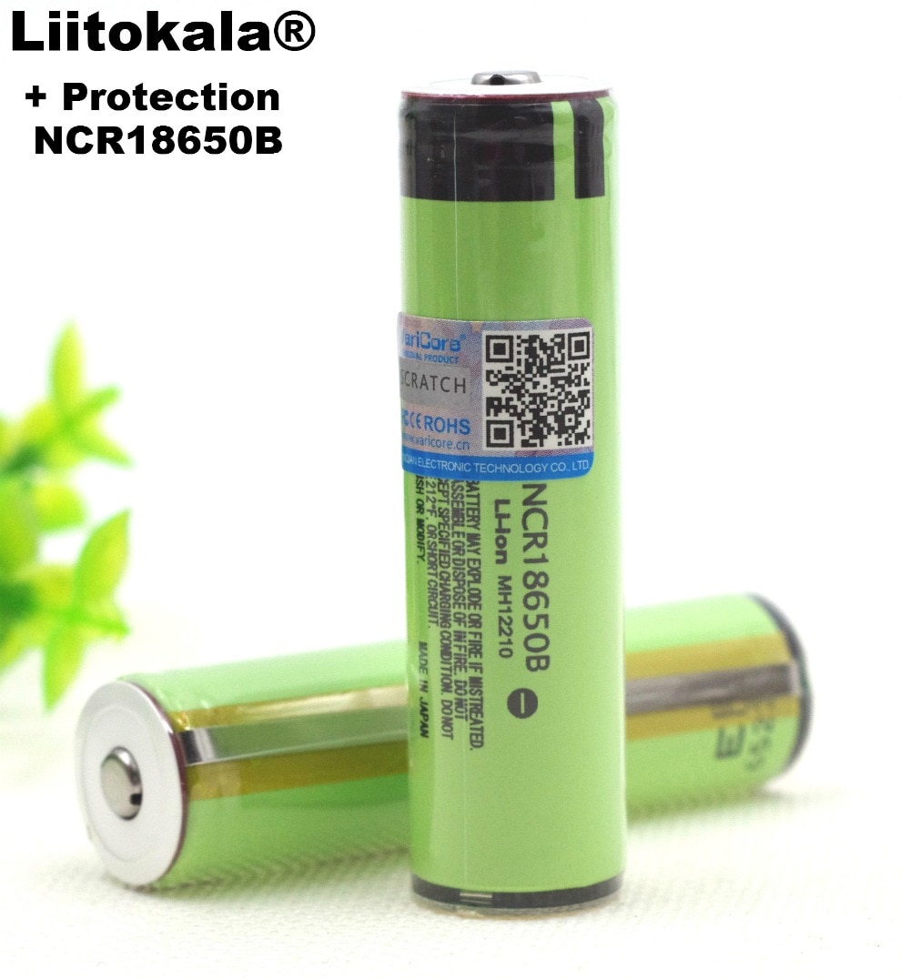 VariCore Bescherming Originele NCR18650B 18650 Oplaadbare li batterij 3400 mAh 3.7 V met PCB Voor Zaklamp batterijen