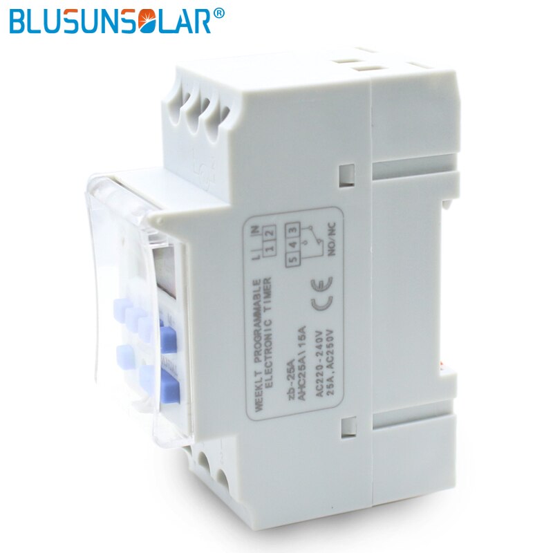 Multifunctional weekly programmable electronic timer AC180V-264V 50/60HZ LCD display on/auto/off disconnct switch