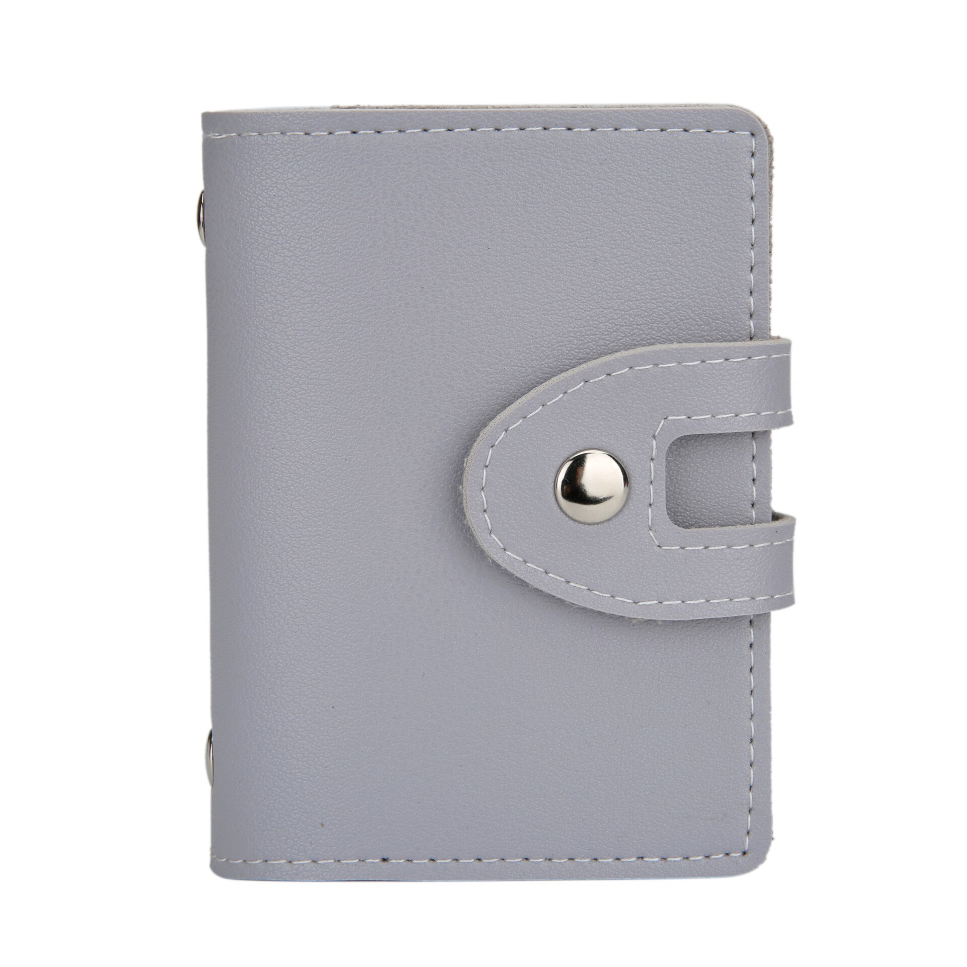 1 sztuk PU skóra miękka posiadacz karty kolor wielu posiadacz karty mężczyzna i kobieta pojemnik na kartę bankową proste podróży jednolity kolor mały prezent: Gray V30