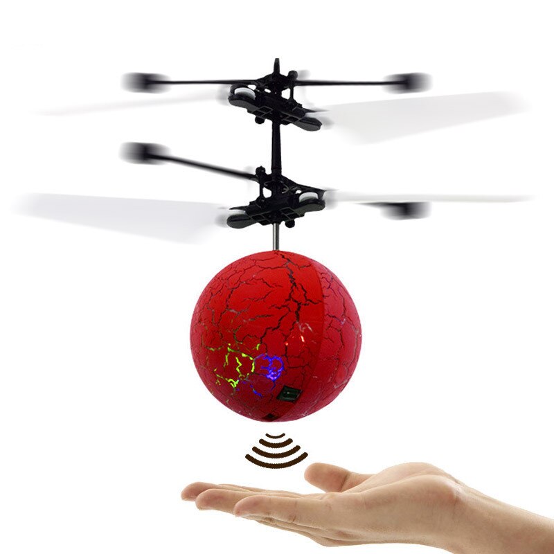 Glowing Toy RC Ball mini Induction Aircraft Colorful Lights Smart Charging Fly Ball RC drone Helicopter Aircraft Best