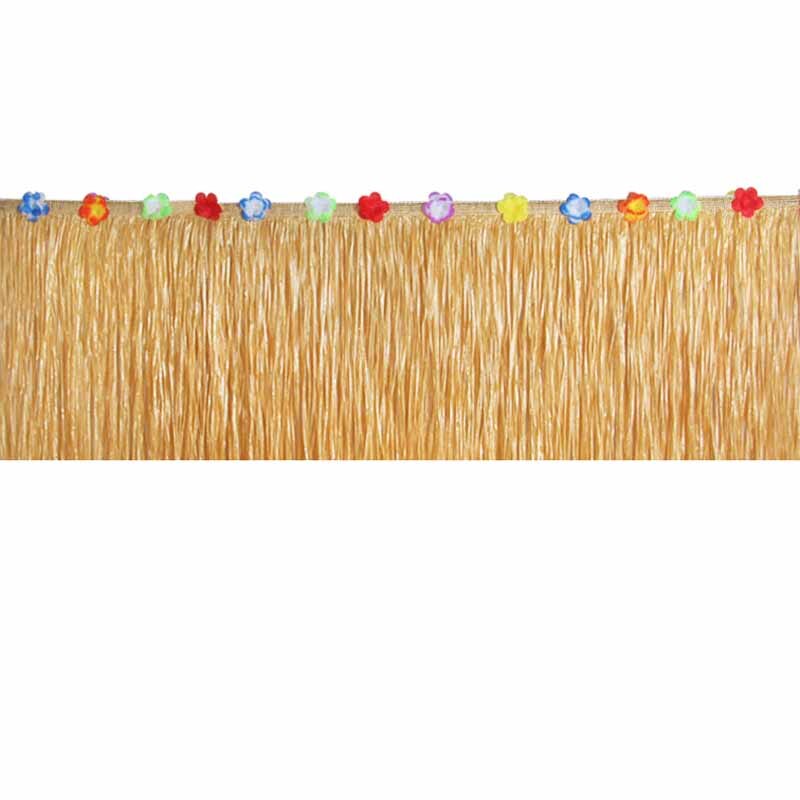 Table Skirt Tropical summer Hawaiian luau party Moana birthday Gender Reveal beach garden wedding bridal baby shower decoration: yellow