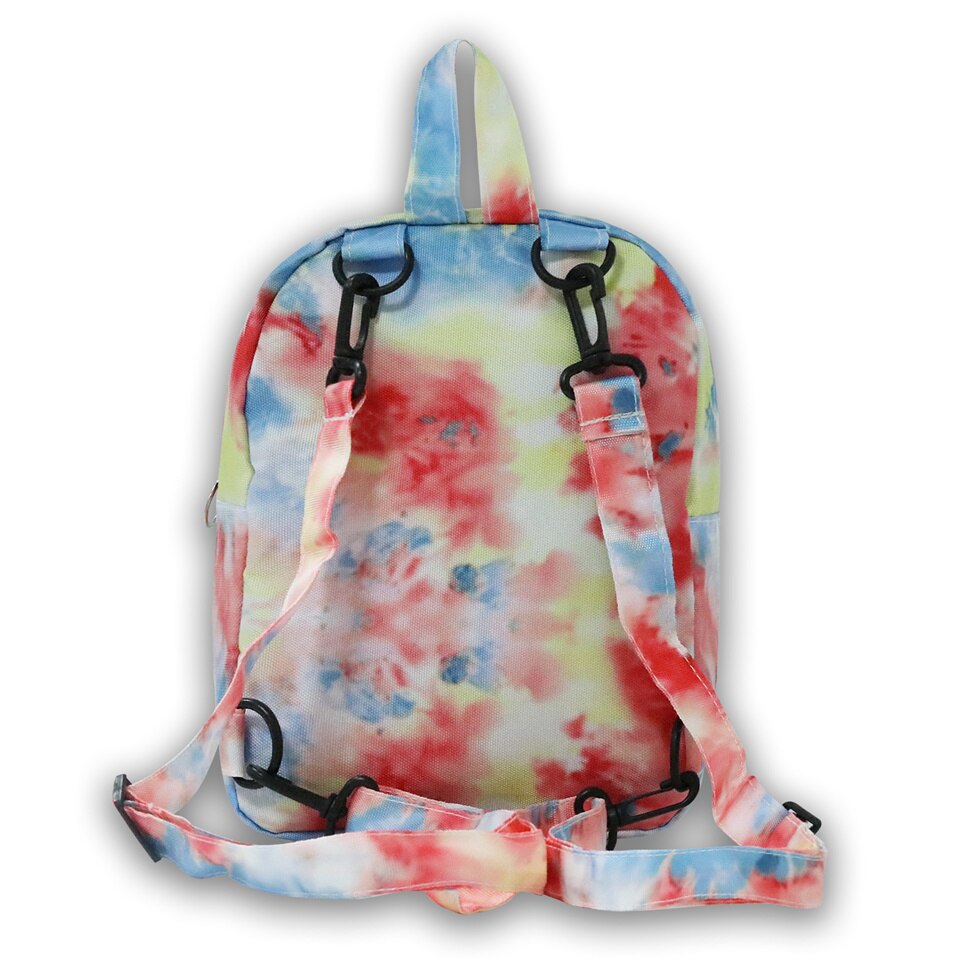 Mini-rucksack für damen, weicher griff, batikmuster, kleiner rucksack für mädchen, damen-rucksack, umhängetasche