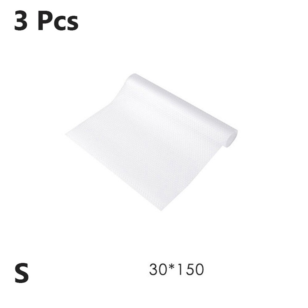 Esterilla para cajones alfombrilla para armario, reutilizable, transparente, 3 uds., impermeable, papel de contacto a prueba de polvo, a prueba de humedad, lavable: 30cmx150cm