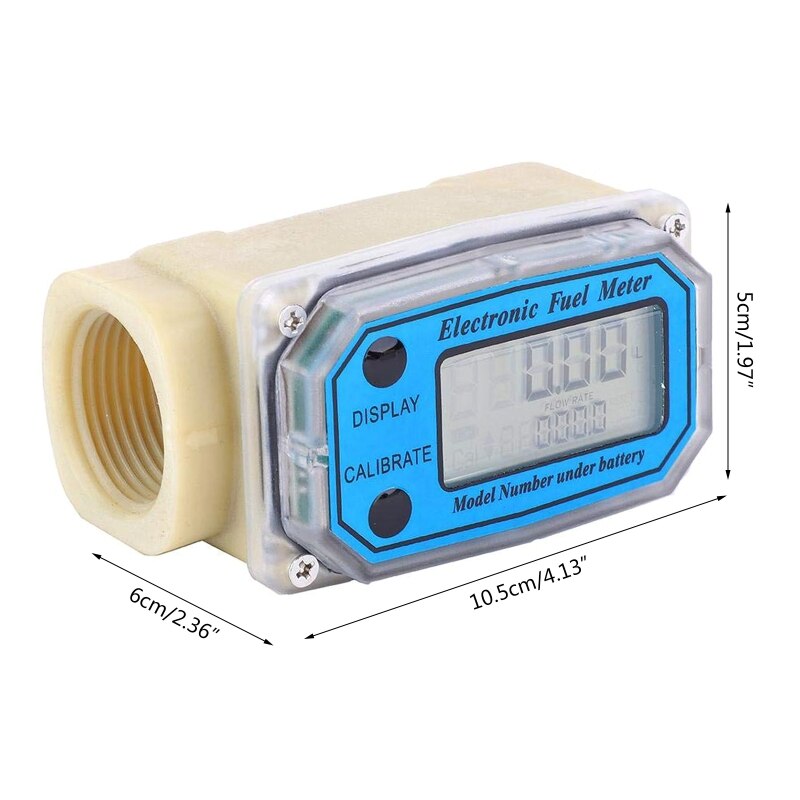 Kompakte Turbine Flow Meter LCD Digital Display Durchflussmesser Gas Öl Kraftstoff Durchflussmesser für Diesel Kerosin Benzin Langlebig