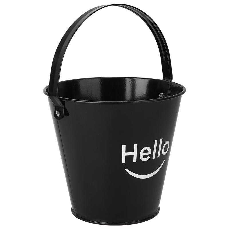 1Pc Iron Art Ice Bucket Food Container Fried Chicken Storage Bucket