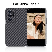 Custodia in vera fibra di carbonio per OPPO trova N 5G custodia pieghevole custodia Ultra sottile in fibra aramidica antiurto per OPPO trova N