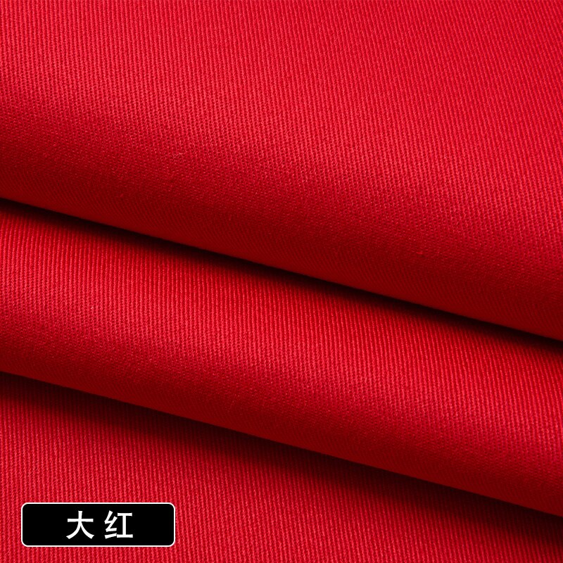 Pantalones de tela de sarga de Color sólido con tarjeta de hilo de algodón puro de 150cm * 50cm, gabardina, ropa, Camisa de algodón lavada, tela gruesa: 005