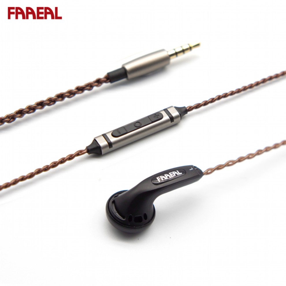 Faaeal Iris 1.0/2.0 Hifi In-Ear Oortelefoon 32Ohm Diy MX500 Bass Geluidskwaliteit Muziek Oortelefoons Dj Koptelefoon universele 3.5Mm Jack: Iris 2.0-Black 3 MIC