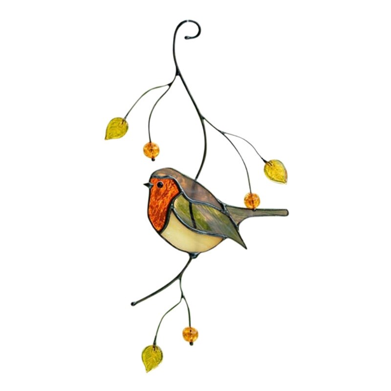 kristal -glas- vogel . Leuke kristallen groene en roze vogeltjes op een