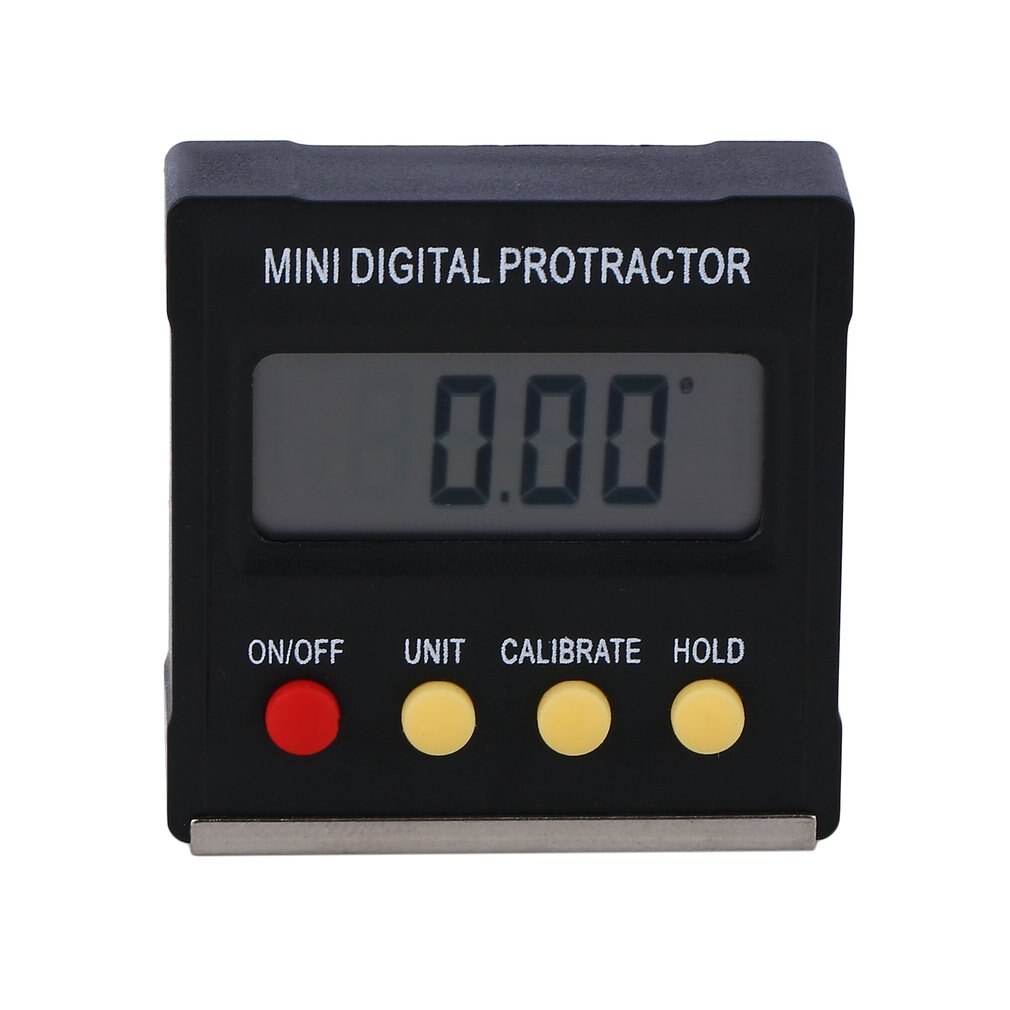 360 Degree Mini Digital Protractor Precise Inclinometer Electronic Angle Meter Level Box Magnetic Base Measuring Tools
