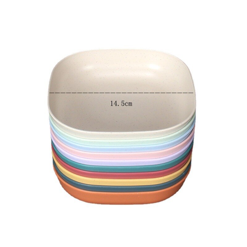 15cm głębokie kwadratowe kości plucie danie 10 sztuk słomy pszenicy antypoślizgowe ciasto danie restauracja wysokie kluski naczynia sztućce zastawa stołowa