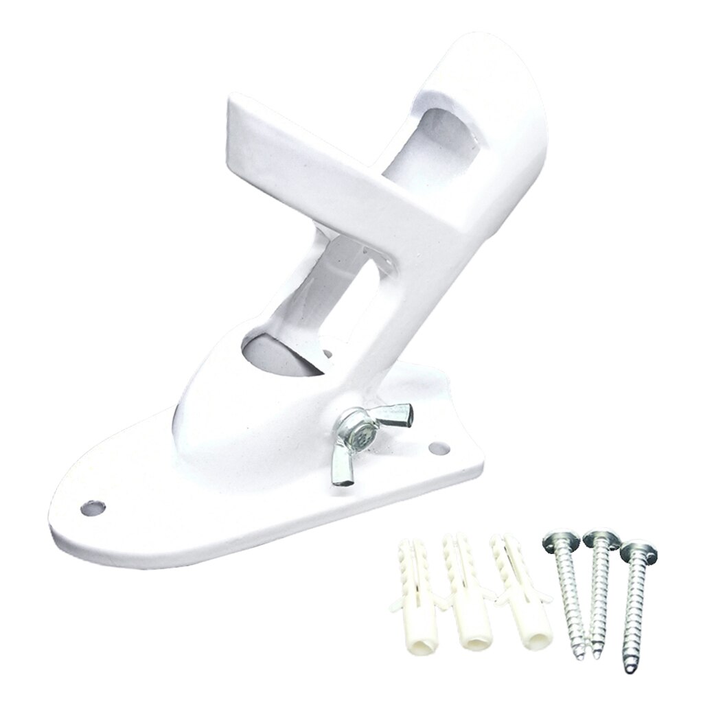 Wall Mounted 2-Position Flag Pole Bracket Holder Cast Aluminum 1" Inch Diameter