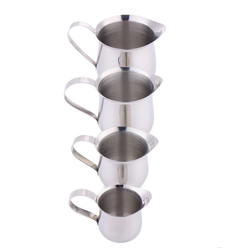 Milk Honey Sauce Cup Stainless Steel Milk Tumblerful Condensed Milk Cup Drum-shape Container Small Milk Cup Syrup Condensed