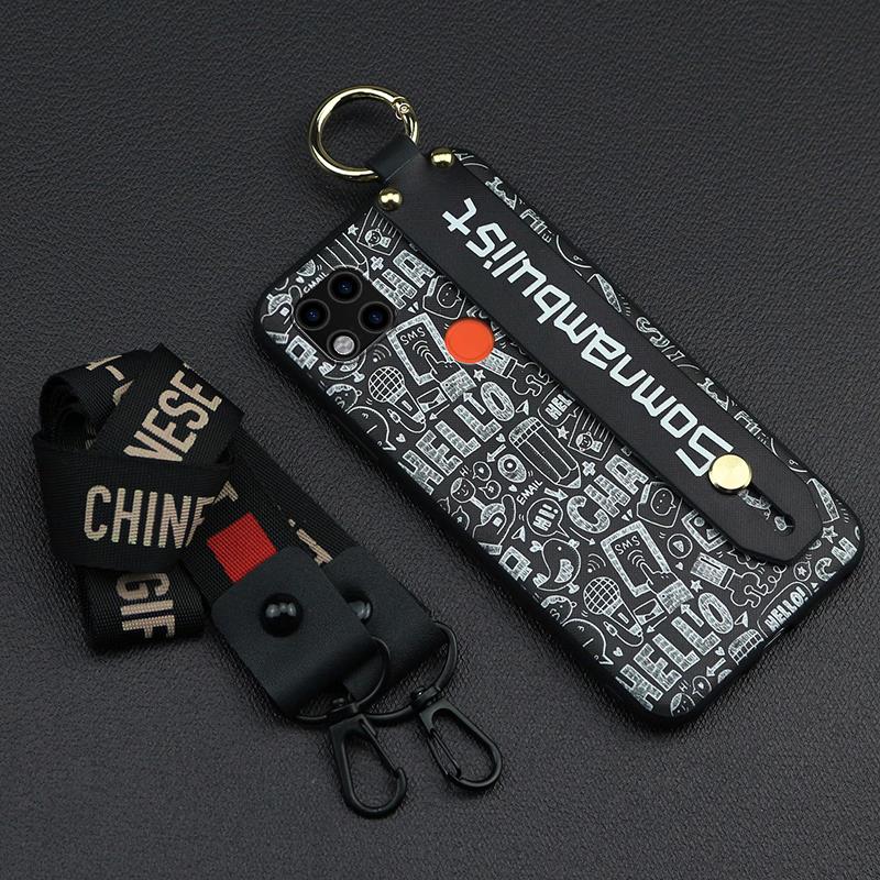 Anti-dust Shockproof Phone Case For Xiaomi Redmi 9C Dirt-resistant For Woman Wrist Strap: picture 4